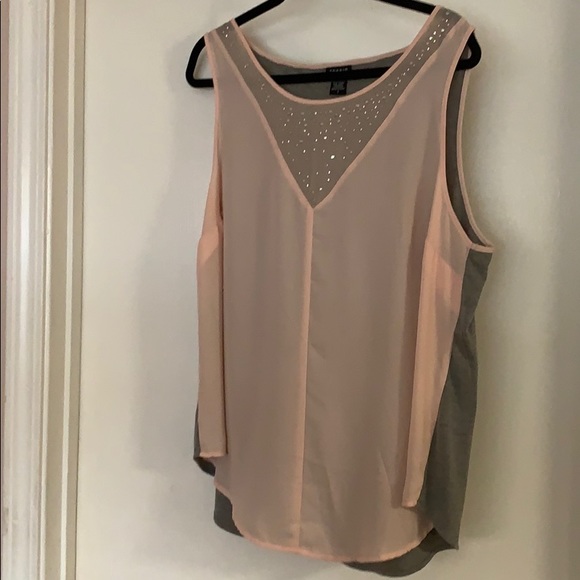 Pink rhinestone work blouse - Picture 3 of 3